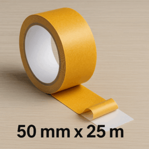 50mm x 25m doppelseitiges Klebeband, Verlegeband,  ab 1,99 €